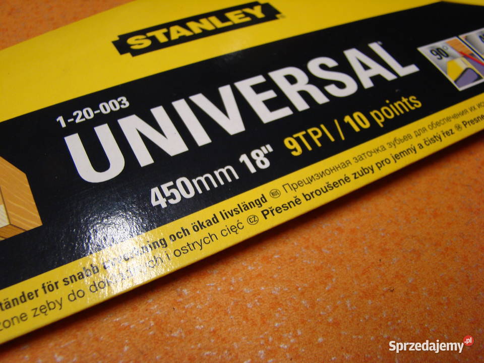 Piła ręczna płatnica UNIVERSAL STANLEY L450 mm Ręczne śląskie Bielsko-Biała sprzedam