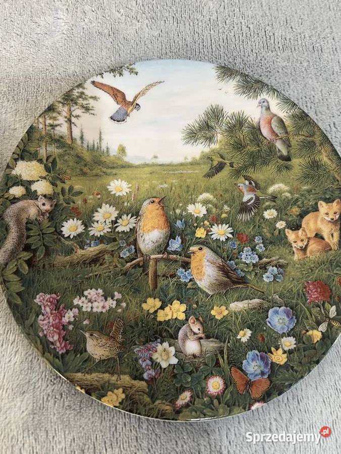 Zestaw dwóch talerzy dekoracyjnych Reichenbach Jasło