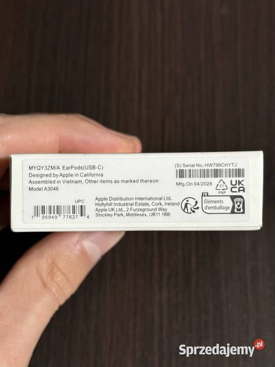 Słuchawki Apple EarPods USBC connector Prudnik sprzedam