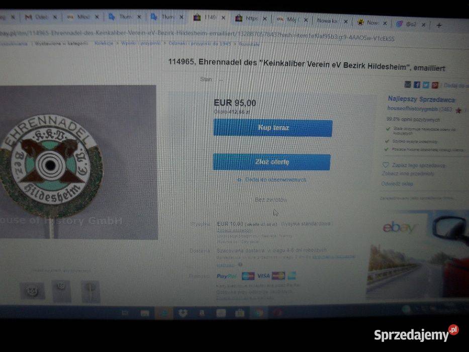 Odznaka honorowa Keinkaliber Verein eV dystrykt Wrocław