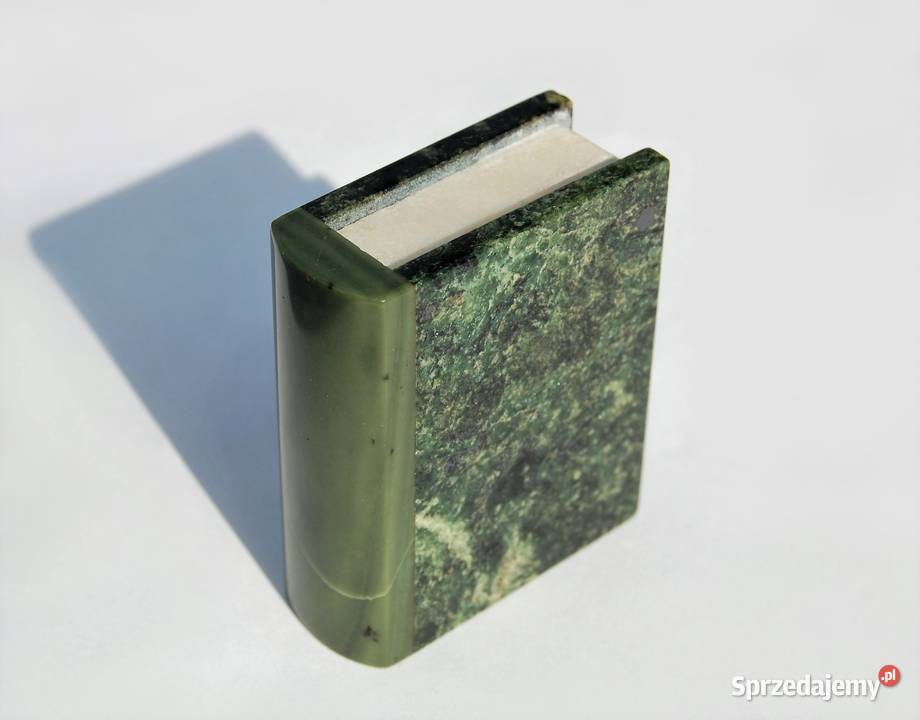 Księga Koran figurka vintage granit nefryt Lublin