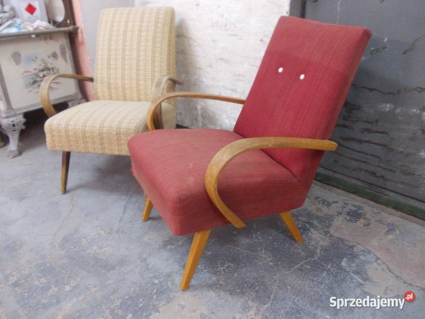Stare fotel model 53 J Smidek Czechosłowacja TON Bielsko-Biała