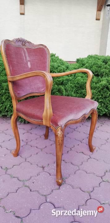 Fotel stylowy ludwik nogi gięte fotelik Meble mazowieckie Garwolin