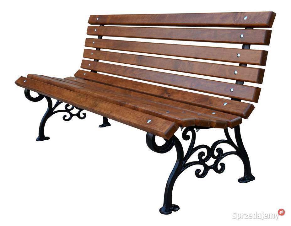 Ławka żeliwna drewniana klasyczna dł 150 mazowieckie Warszawa