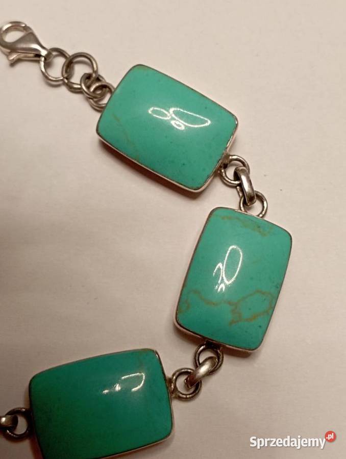 Bransoletka srebrna turkus srebro Biżuteria mazowieckie Radom