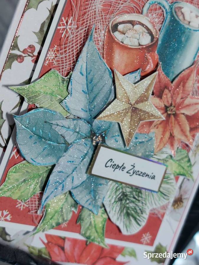 Ręcznie robione kartki na Boże Narodzenie Zbójno sprzedam
