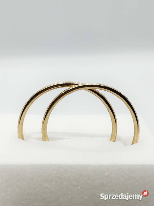 Złote kolczyki pr 585 262g Średnica 2 Kółka złoto Elbląg