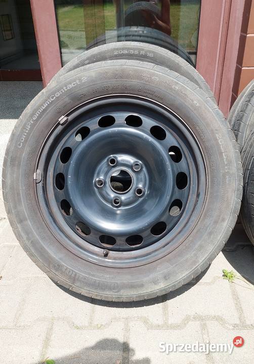 Koła felgi stalowe 16 5x112 z oponami letnimi VW