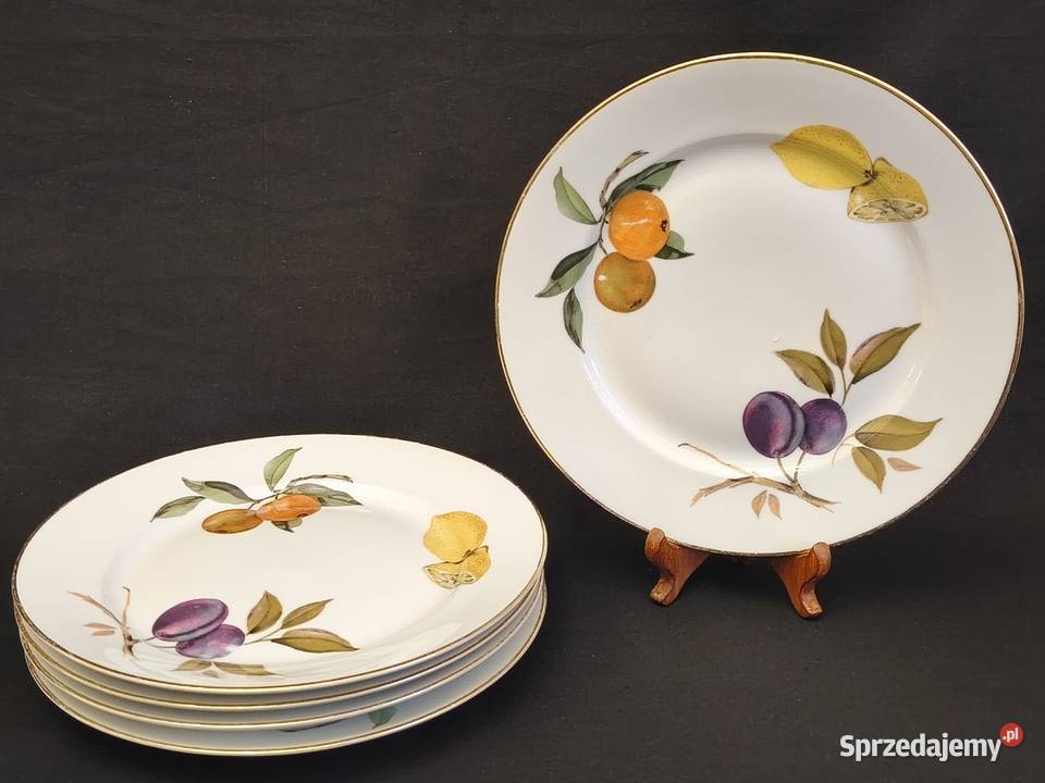 Talerz obiadowy angielski Royal Worcester Chełm
