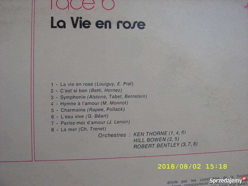 Dance Lp AU JARDIN DU SOUVENIRPARIS 1900 France Wołów