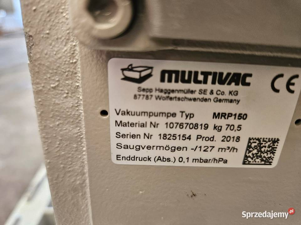 Pompa próżniowa Mutivac MRP 150 22 Krotoszyn