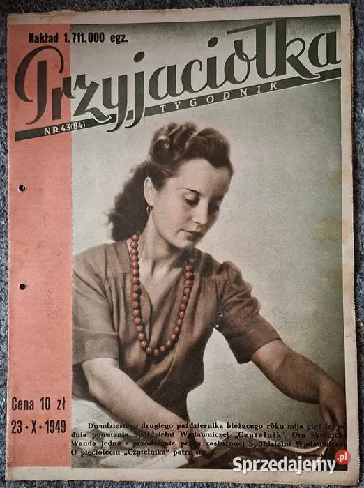 Stare gazety Przyjaciółka 1949 r Jaworzno sprzedam