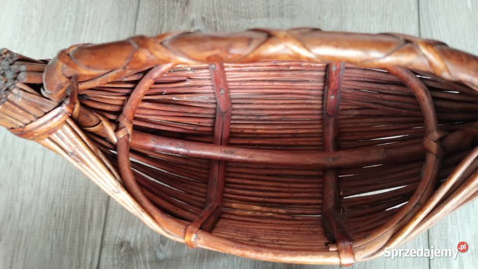 koszyki łódeczki wiklinowe 4 sztuki komplet Poznań
