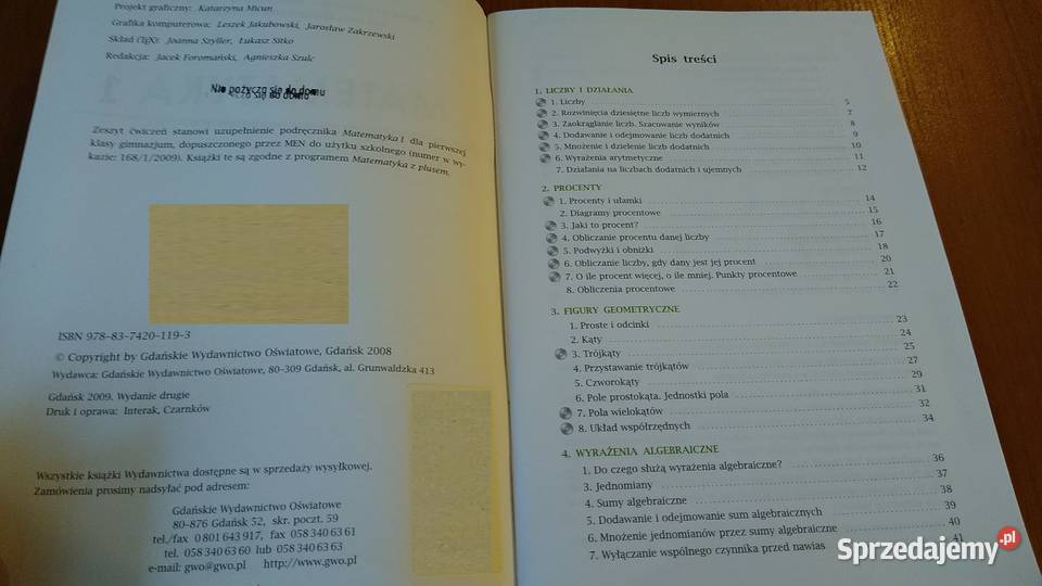Matematyka z plusem 1 zeszyt ćwiczeń Dobrowolska ISBN 9788374200769 Podręczniki Gdańsk