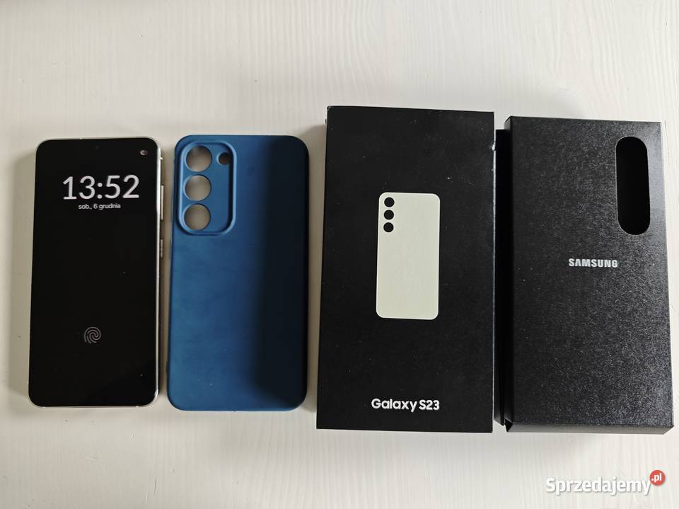 Samsung Galaxy S23 128GB kremowy zadbany etui