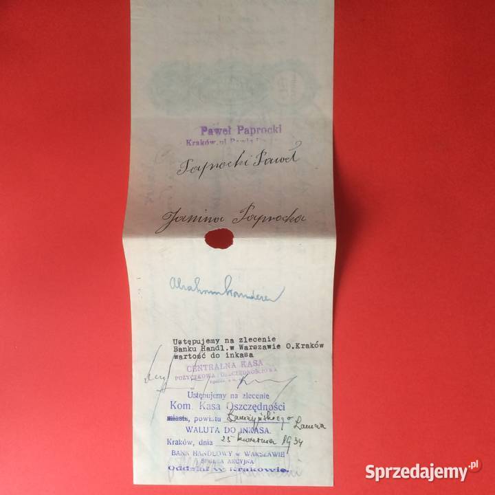 1519 Weksel Wystawiony W Krakowie 16 Szczecin
