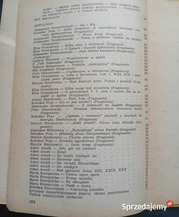 Alina NoferŁadyka Literatura polska okresu Antykwariat Koźminek sprzedam