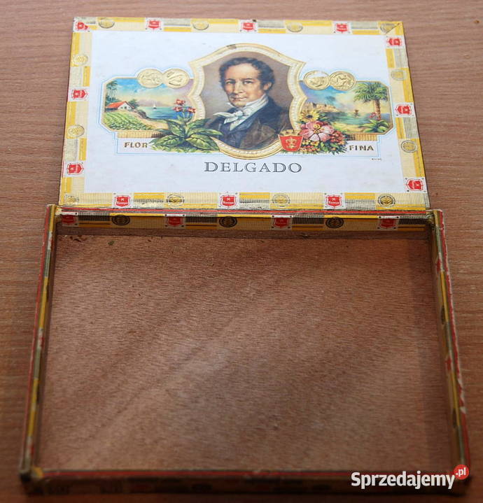 Stare pudełko na cygara tabakiere Niemeyer Kolekcje Warszawa