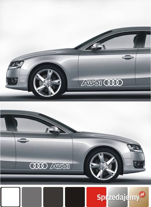 Naklejki tuningowe na samochód AUDI na drzwi Naklejki
