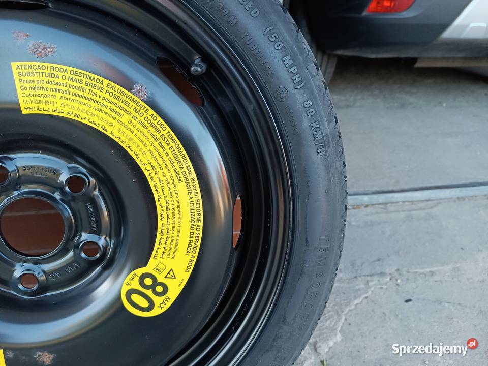 Koło dojazdowe zapasowe Audi A3 8V 12570R18 wielkopolskie Turek