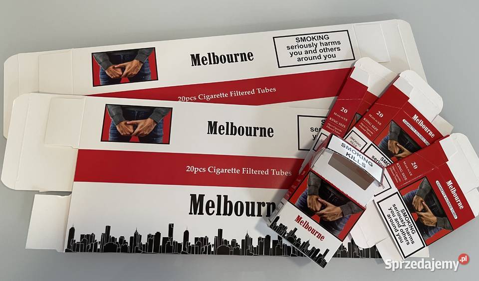 Opakowania paczki pudełka na gilzy papierosowe