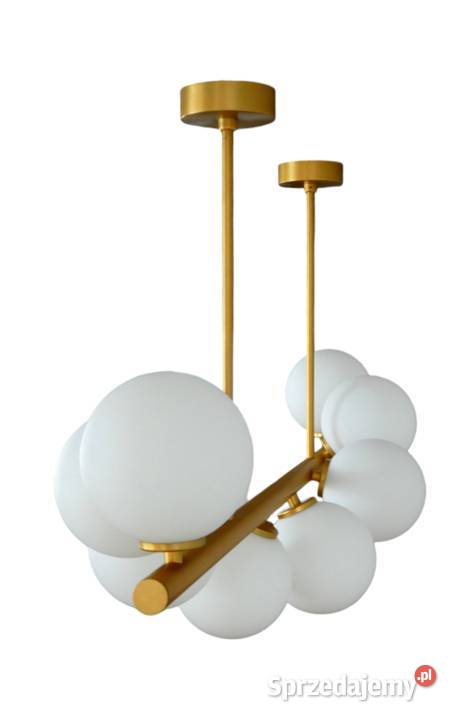 Modernistyczna złota lampa wisząca GLYGEN Nowe