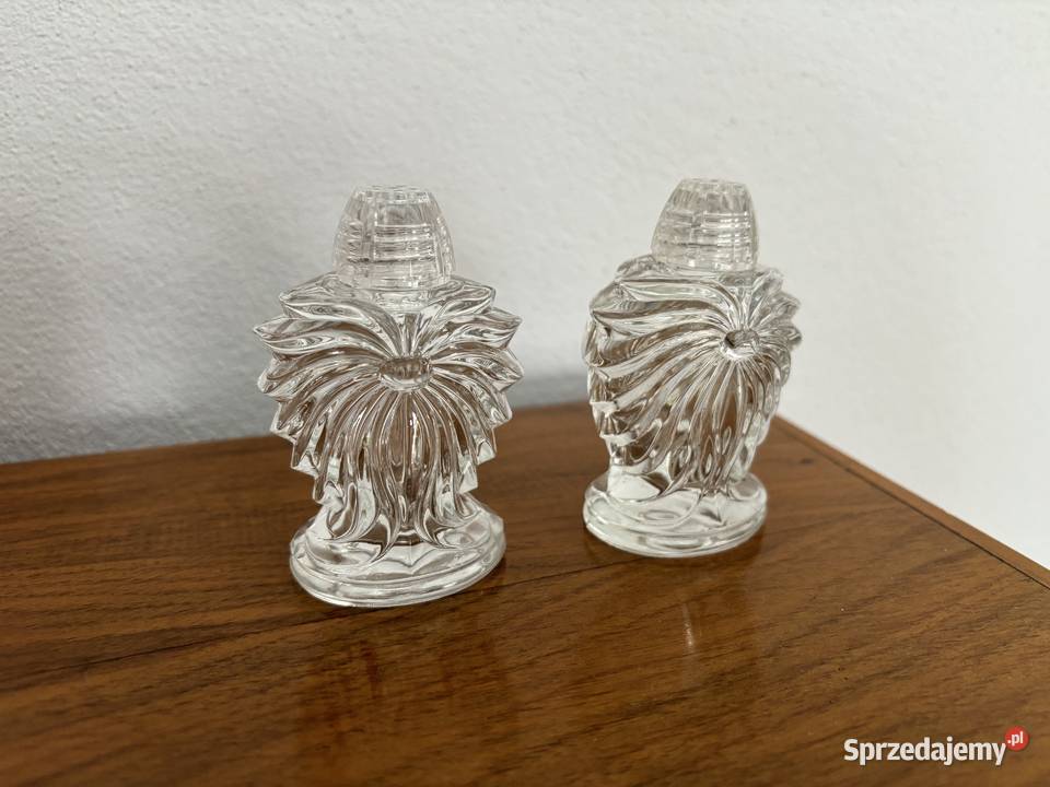 Solniczka i pieprzniczka Bohemia Glass komplet Wrocław sprzedam