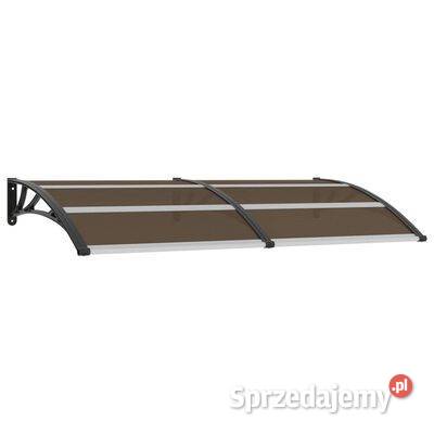 vidaXL Daszek drzwi czarny 200 x 100 PCsku45635 Markizy i osłony Markizy i osłony Warszawa