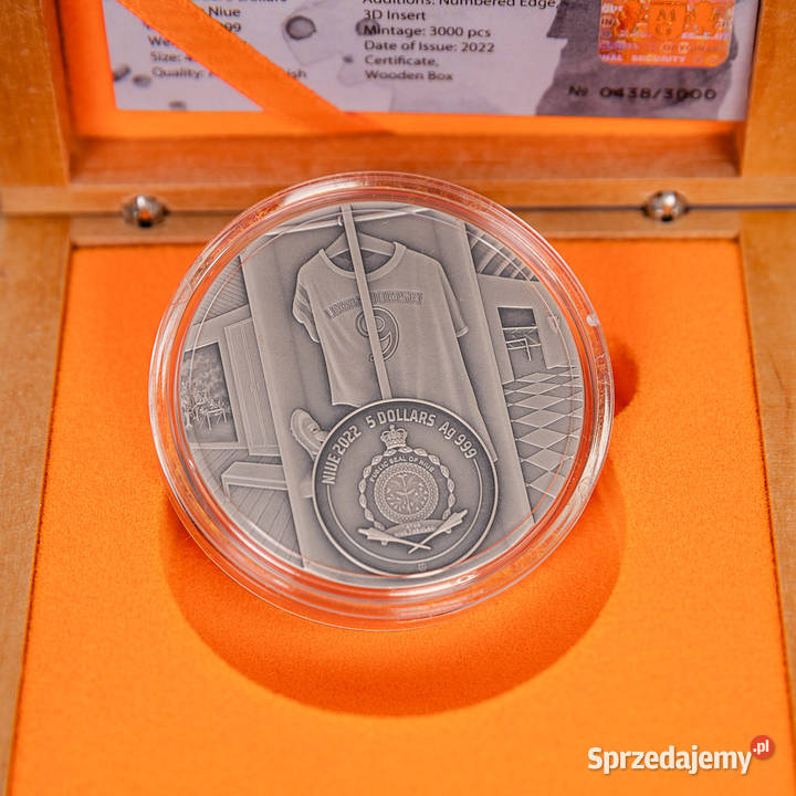 Srebrna moneta Talent Robert Lewandowski 2oz Szamotuły sprzedam