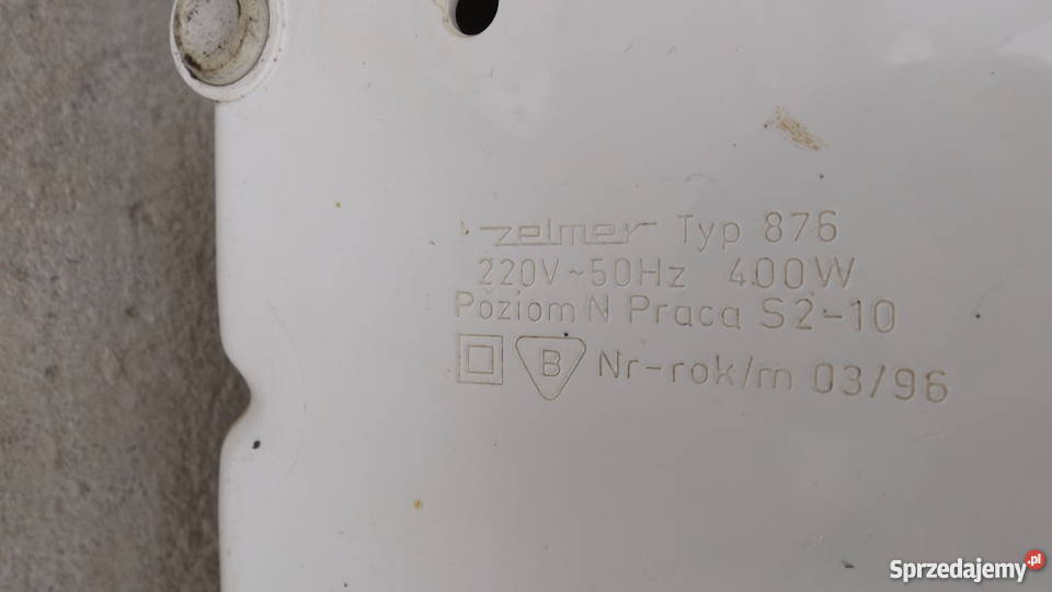 ZELMER ROBOT KUCHENNY typ 876 Grodziczno