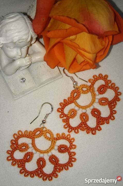 Kolczyki Frywolitkowe małopolskie