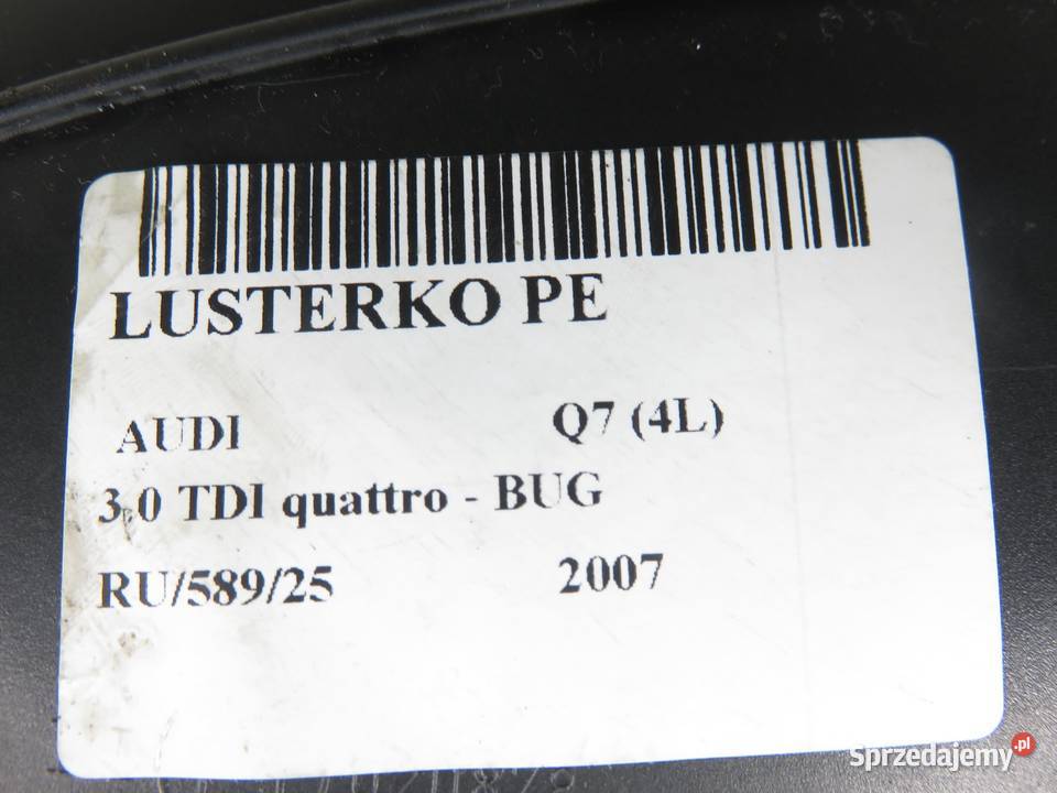 LUSTERKO PRAWE AUDI Q7 15 PIN LZ9Y