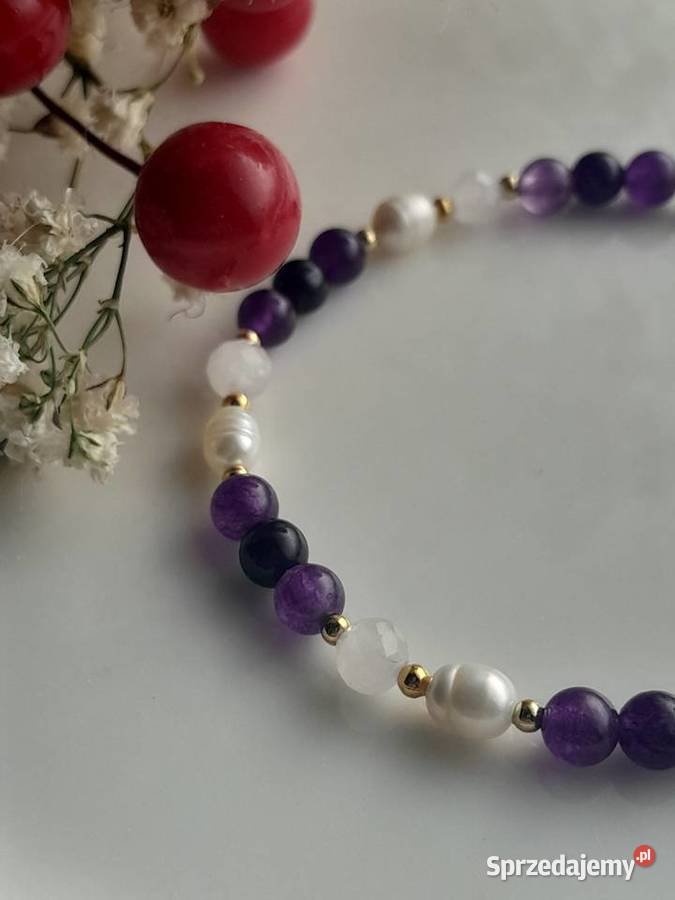 Kamienie naturalne Bransoletka Szczęścia Ametyst Bransoletki