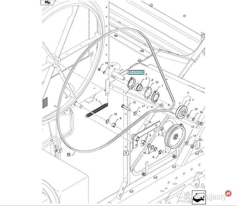 Pas 84989965 kosza obrotowego CS CSX TC Oryginał mazowieckie Warszawa sprzedam