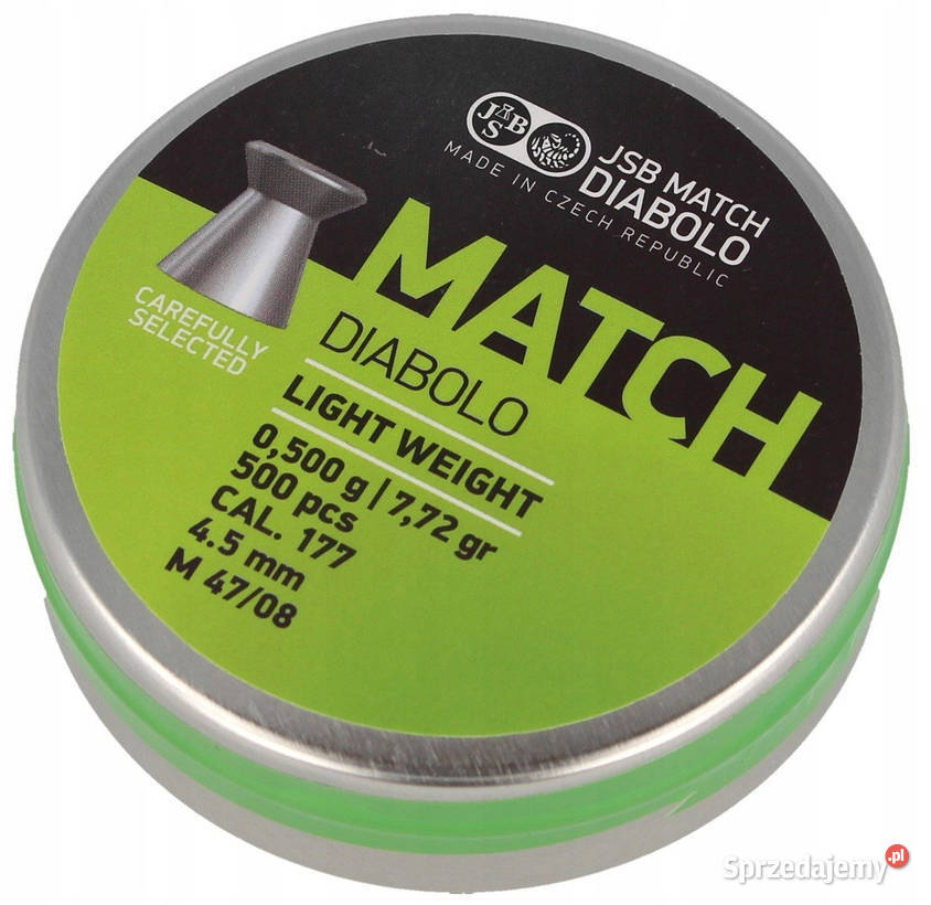 Śrut JSB Light Match 450 mm 0500 g Sporty strzeleckie i myślistwo Kęty
