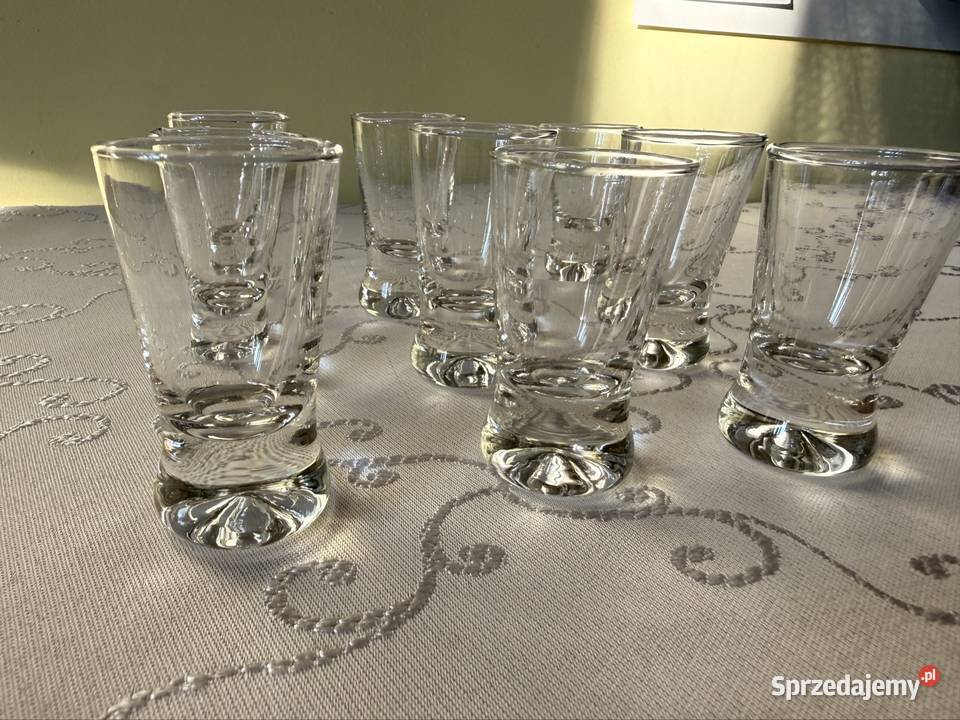 Kieliszki do Wódki 25 ml Komplet 9 Vintage Retro