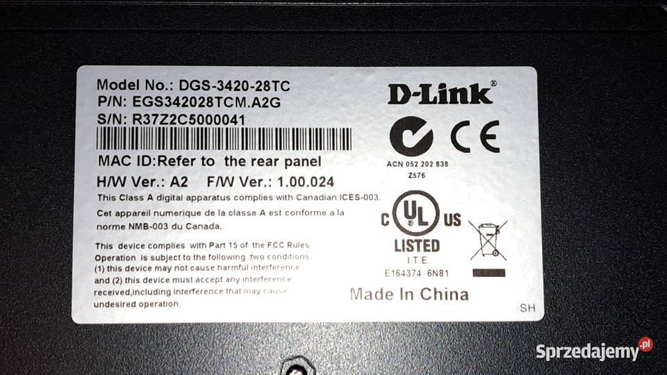 DLink DGS342028TC zarządzalny switch 20x GE 4x Zielona Góra