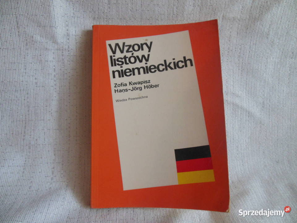 Wzory listów niemieckich Zofia Kwapisz sprzedam