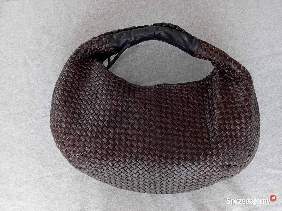 Bottega Veneta Intrecciato Hobo Large Brown łódzkie Łódź