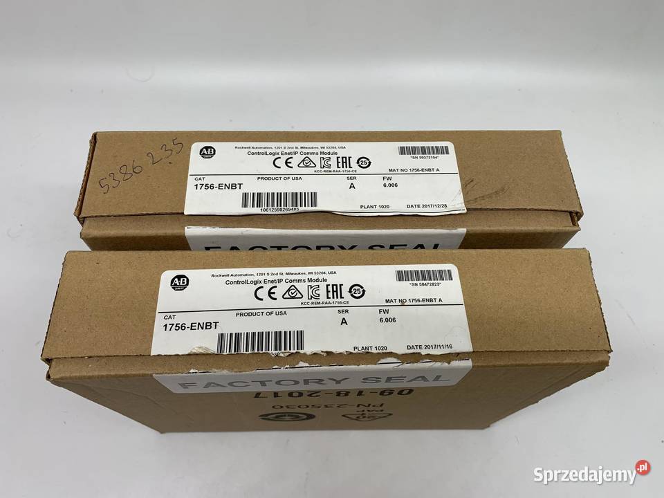 Allen Bradley 1756ENBT ControlLogix Ethernet mazowieckie Warszawa sprzedam
