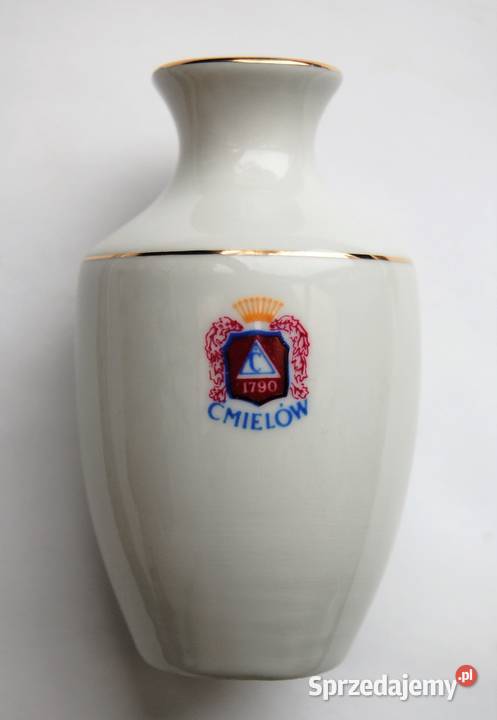 Wazonik róża konwalie relief porcelana Ćmielów Lublin