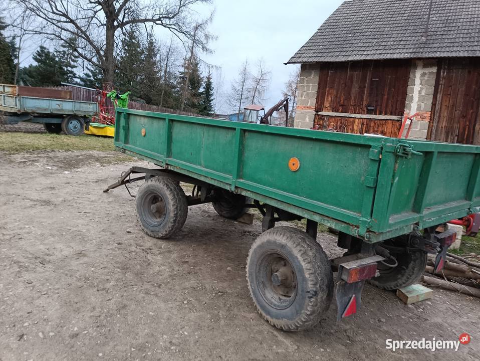 Przyczepa rolnicza d35 kaczka wywrot na boki nieuszkodzony Gdów