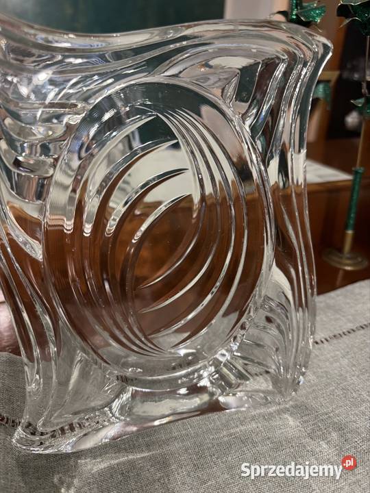 Szkło ozdobne szlifowane ramka antyk pamiątka z śląskie Częstochowa