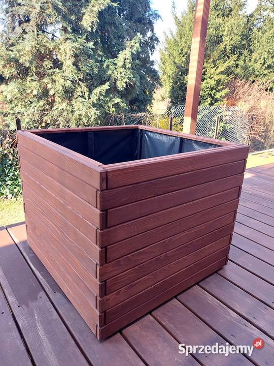 Donica drewniana na taras 50x50x42 Radomsko