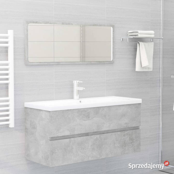 Szafka pod umywalkę szarość betonu 100x385x45 Warszawa