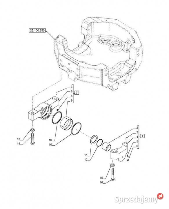 Holland T6070 Czop zawieszenia obr 87543985 wielkopolskie Jastrzębniki