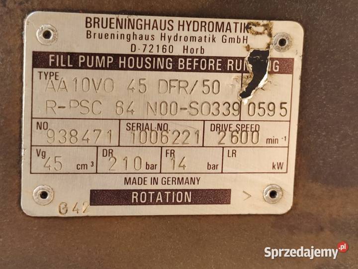 Przystawka napędu pompy hydraulicznej A20803 Wilkowo