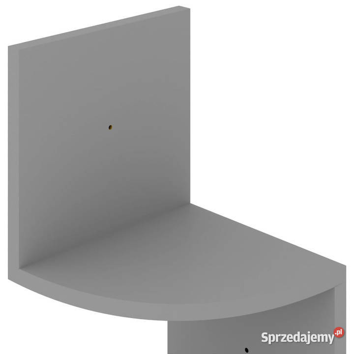 Narożna półka ścienna szara 19x19x123 WM326833 mazowieckie Warszawa