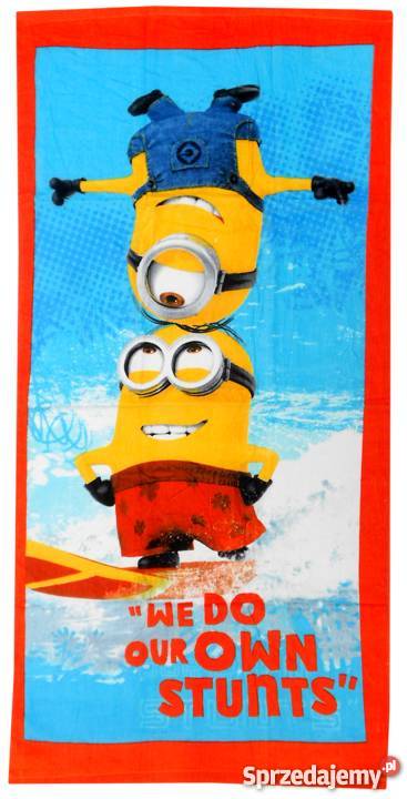 Bawełniany ręcznik kąpielowy plażowy MINIONKI