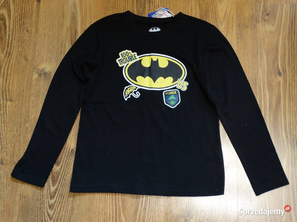 Batman bluzka bawełniana chłopięca r134 Bluzki, koszulki i kaftaniki dolnośląskie